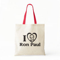 I HEART RON PAUL TOTE BAG