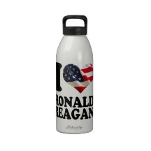 I heart Ronald Reagan Liberty Bottle Reusable Water Bottle