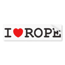 I heart rope bumper sticker bumper stickers by WykD_Dave I heart rope bumper sticker bumper stickers