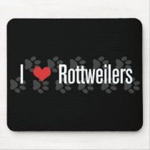 I (heart) Rottweilers Mouse Pad