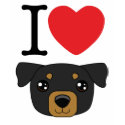 I Heart Rottweilers T-Shirt