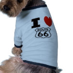 I Heart route 66 Pet Shirt
