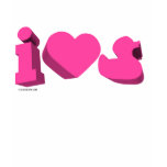 I Heart Rubber Ducks 3D (Girlie) Shirts