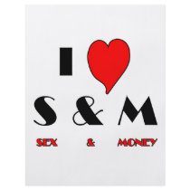 I (heart) S & M flyers by GrungeFactory I (heart) S & M flyers