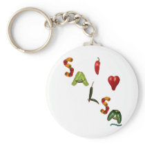 I Heart Salsa Keychain
