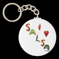 I Heart Salsa keychains