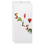 I Heart Salsa Custom Rack Card