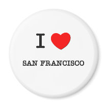 I Heart SAN FRANCISCO magnets by ilovemyshirt I Heart SAN FRANCISCO magnets