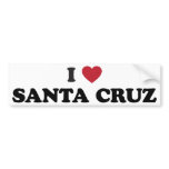I Heart Santa Cruz Bumper Stickers