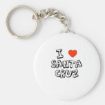 I Heart Santa Cruz Key Chain