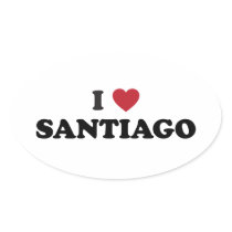 I Heart Santiago Chile Sticker
