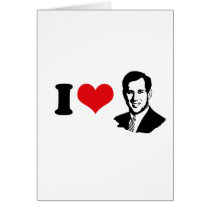 I HEART SANTORUM 2012 CARD
