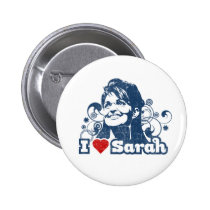 I heart Sarah Palin button buttons