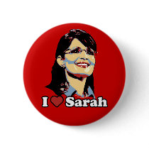 I heart Sarah Palin button color
