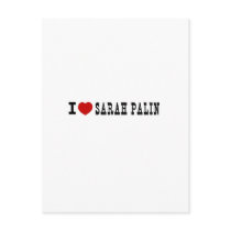 I (Heart) Sarah Palin Postcard
