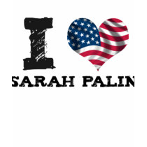 I Heart Sarah Palin (US Flag) t-shirts