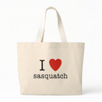 I Heart Sasquatch bags