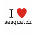I Heart Sasquatch t-shirts