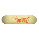 I heart sausage dogs skate board decks