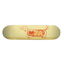 I heart sausage dogs skateboards