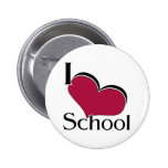 I "heart" School Pinback Button