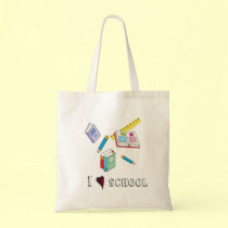 I Heart School Tote Bag