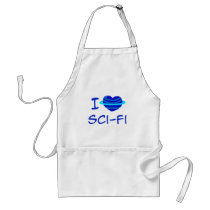 I Heart Sci-Fi aprons
