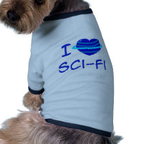 I Heart Sci-Fi Pet T-shirt