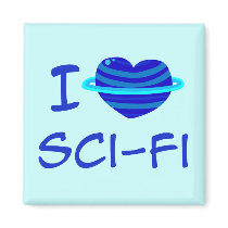 I Heart Sci-Fi magnets by toxiferous I Heart Sci-Fi magnets