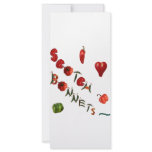 I Heart Scotch Bonnets Rack Card Design