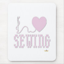 I Heart Sewing mousepads by sayingsentral I Heart Sewing mousepads