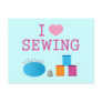 I Heart Sewing Post Cards