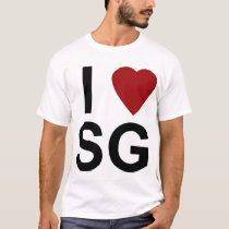 i heart sg t-shirts