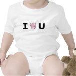 "I [Heart-Shaped-Molar} U" Baby Creeper t-shirts