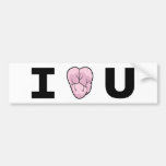 "I [Heart-Shaped-Molar} U" Bumper Stick bumper stickers