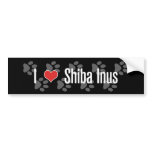 I (heart) Shiba Inus Bumper Stickers