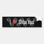 I (heart) Shiba Inus Bumper Stickers
