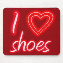 I heart shoes mousepads