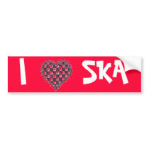 I Heart Ska bumper stickers