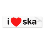 I Heart Ska Bumper Sticker