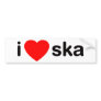 I Heart Ska Bumper Sticker