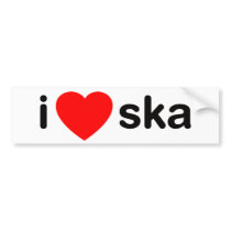 I Heart Ska bumper stickers by RAWRoutloud I Heart Ska bumper stickers