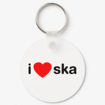 I Heart Ska keychains by RAWRoutloud I Heart Ska keychains