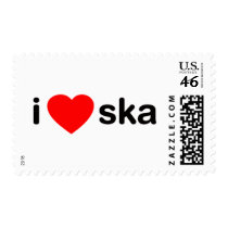 I Heart Ska postage by RAWRoutloud I Heart Ska postage