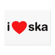 I Heart Ska postcards by RAWRoutloud I Heart Ska postcards