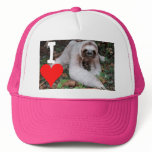 I heart sloths mesh hat