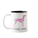I Heart Social Dog mug