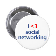 I Heart Social Networking Pin