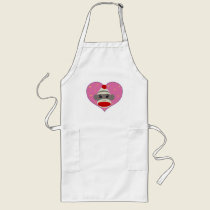 I Heart Sock Monkey Apron aprons