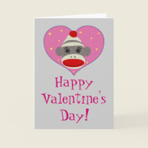 I Heart Sock Monkey Card cards